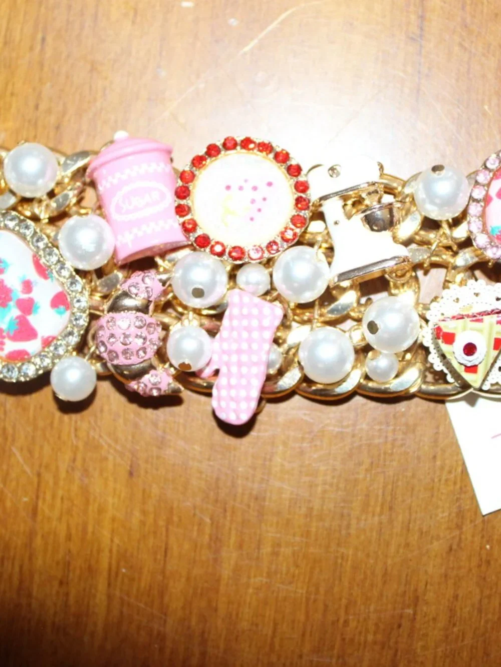 NWT Betsey Johnson Baking Bib Necklace and matching Bracelet FABULOUS!! - Picture 12 of 13